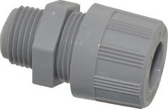 Woodhead Electrical - 6.35 to 7.93mm Capacity, Liquidtight, Straight Strain Relief Cord Grip - 1/2 NPT Thread, Nylon - Exact Tooling
