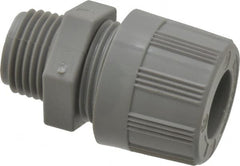 Woodhead Electrical - 9.53 to 11.1mm Capacity, Liquidtight, Straight Strain Relief Cord Grip - 1/2 NPT Thread, Nylon - Exact Tooling