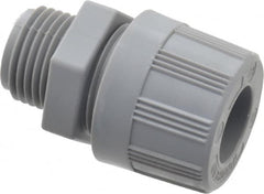 Woodhead Electrical - 12.7 to 14.27mm Capacity, Liquidtight, Straight Strain Relief Cord Grip - 1/2 NPT Thread, Nylon - Exact Tooling