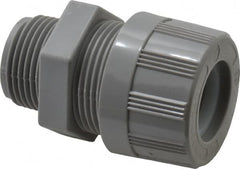Woodhead Electrical - 6.35 to 9.53mm Capacity, Liquidtight, Straight Strain Relief Cord Grip - 3/4 NPT Thread, Nylon - Exact Tooling