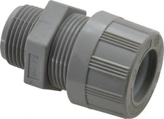 Woodhead Electrical - 11.1 to 14.27mm Capacity, Liquidtight, Straight Strain Relief Cord Grip - 3/4 NPT Thread, Nylon - Exact Tooling