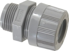 Woodhead Electrical - 12.7 to 15.88mm Capacity, Liquidtight, Straight Strain Relief Cord Grip - 3/4 NPT Thread, Nylon - Exact Tooling