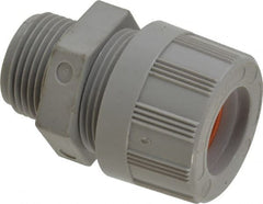 Woodhead Electrical - 15.88 to 19.05mm Capacity, Liquidtight, Straight Strain Relief Cord Grip - 3/4 NPT Thread, Nylon - Exact Tooling