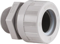 Woodhead Electrical - 20.62 to 23.8mm Capacity, Liquidtight, Straight Strain Relief Cord Grip - 1 NPT Thread, Nylon - Exact Tooling