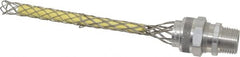 Woodhead Electrical - 9.53 to 12.7mm Capacity, Liquidtight, Straight Strain Relief Cord Grip - 1/2 NPT Thread, 6-1/4" Long, Aluminum - Exact Tooling
