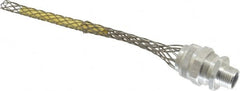 Woodhead Electrical - 15.88 to 19.05mm Capacity, Liquidtight, Straight Strain Relief Cord Grip - 1/2 NPT Thread, 7" Long, Aluminum - Exact Tooling