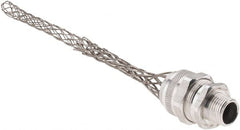 Woodhead Electrical - 19.05 to 22.23mm Capacity, Liquidtight, Straight Strain Relief Cord Grip - 1/2 NPT Thread, 7" Long, Aluminum - Exact Tooling