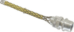 Woodhead Electrical - 9.53 to 12.7mm Capacity, Liquidtight, Straight Strain Relief Cord Grip - 3/4 NPT Thread, 6-1/4" Long, Aluminum - Exact Tooling
