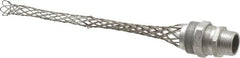 Woodhead Electrical - 15.88 to 19.05mm Capacity, Liquidtight, Straight Strain Relief Cord Grip - 3/4 NPT Thread, 9-1/2" Long, Aluminum - Exact Tooling