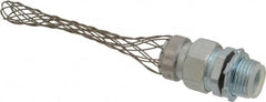 Woodhead Electrical - Liquidtight, Straight Strain Relief Cord Grip - 1/2 NPT Thread, 2-5/8" Long, Iron & Zinc-plated Steel - Exact Tooling