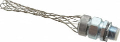 Woodhead Electrical - Liquidtight, Straight Strain Relief Cord Grip - 1/2 NPT Thread, 3-7/8" Long, Iron & Zinc-plated Steel - Exact Tooling