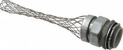 Woodhead Electrical - Liquidtight, Straight Strain Relief Cord Grip - 2 NPT Thread, 7-1/2" Long, Iron & Zinc-plated Steel - Exact Tooling