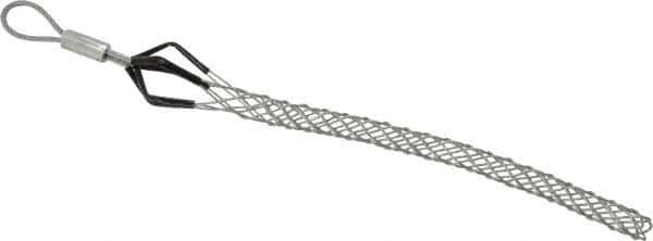 Woodhead Electrical - Flexible Eye, Closed Mesh, Steel Wire Pulling Grip - 7" Mesh, 0.37 to 0.49" Cable Diam - Exact Tooling
