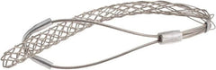 Woodhead Electrical - 0.62 to 0.74 Inch Cable Diameter, Tinned Bronze, Offset Loop Support Grip - 18 Inch Long, 960 Lb. Breaking Strength, 11 Inch Mesh Length - Exact Tooling