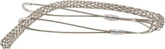 Woodhead Electrical - 3/4 to 0.99 Inch Cable Diameter, Tinned Bronze, Double Loop Support Grip - 36 Inch Long, 2,700 Lb. Breaking Strength, 26 Inch Mesh Length - Exact Tooling