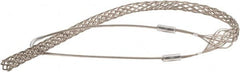 Woodhead Electrical - 3/4 to 0.99 Inch Cable Diameter, Tinned Bronze, Single Loop Support Grip - 36 Inch Long, 2,700 Lb. Breaking Strength, 26 Inch Mesh Length - Exact Tooling