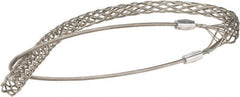 Woodhead Electrical - 1 to 1.24 Inch Cable Diameter, Tinned Bronze, Single Loop Support Grip - 39 Inch Long, 4,720 Lb. Breaking Strength, 29 Inch Mesh Length - Exact Tooling