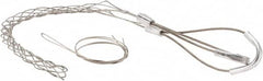 Woodhead Electrical - 1/2 to 0.61 Inch Cable Diameter, Tinned Bronze, Double Loop Support Grip - 18 Inch Long, 770 Lb. Breaking Strength, 11 Inch Mesh Length - Exact Tooling