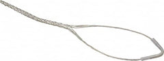 Woodhead Electrical - 0.62 to 0.74 Inch Cable Diameter, Tinned Bronze, Single Loop Support Grip - 19 Inch Long, 960 Lb. Breaking Strength, 11 Inch Mesh Length - Exact Tooling