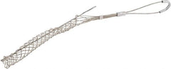 Woodhead Electrical - 0.62 to 0.74 Inch Cable Diameter, Tinned Bronze, Offset Loop Support Grip - 18 Inch Long, 960 Lb. Breaking Strength, 11 Inch Mesh Length - Exact Tooling