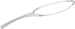 Woodhead Electrical - 0.53 to 0.73 Inch Cable Diameter, Galvanized Steel, Single Loop Support Grip - 15-1/2 Inch Long, 1,100 Lb. Breaking Strength, 6-1/2 Inch Mesh Length - Exact Tooling