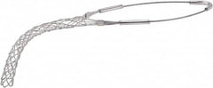 Woodhead Electrical - 0.7 to 0.85 Inch Cable Diameter, Galvanized Steel, Single Loop Support Grip - 17-1/2 Inch Long, 1,900 Lb. Breaking Strength, 8-1/2 Inch Mesh Length - Exact Tooling