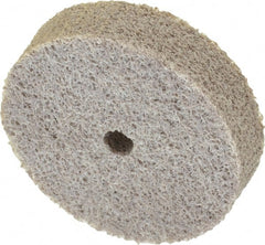 Norton - 2" Diam, 1/2" Face Width, 1/4" Center Hole, Fine Grade, Aluminum Oxide Deburring Wheel - Unitized, Medium Density 4 Grade, 11,000 RPM - Exact Tooling