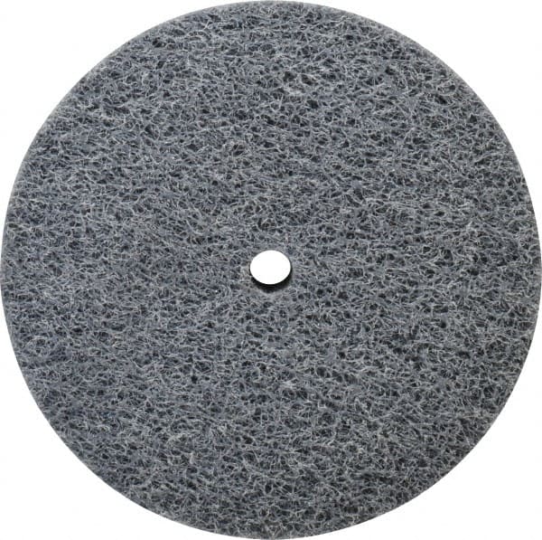 Norton - 3" Diam, 3/4" Face Width, 1/4" Center Hole, Medium Grade, Silicon Carbide Deburring Wheel - Unitized, Medium Density 4 Grade, 8,000 RPM - Exact Tooling