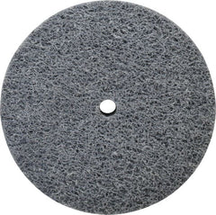 Norton - 3" Diam, 3/4" Face Width, 1/4" Center Hole, Medium Grade, Silicon Carbide Deburring Wheel - Unitized, Medium Density 4 Grade, 8,000 RPM - Exact Tooling