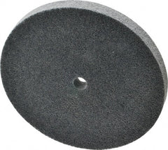 Norton - 6" Diam, 1/2" Face Width, 1/2" Center Hole, Medium Grade, Silicon Carbide Deburring Wheel - Unitized, Medium Density 4 Grade, 4,800 RPM - Exact Tooling