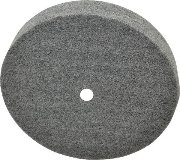Norton - 6" Diam, 1" Face Width, 1/2" Center Hole, Medium Grade, Silicon Carbide Deburring Wheel - Unitized, Medium Density 4 Grade, 4,800 RPM - Exact Tooling