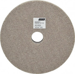 Norton - 6" Diam, 1" Face Width, 1" Center Hole, Fine Grade, Aluminum Oxide Deburring Wheel - Unitized, Medium Density 4 Grade, 4,800 RPM - Exact Tooling