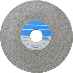 Norton - 6" Diam, 1" Face Width, 1" Center Hole, Fine Grade, Aluminum Oxide Deburring Wheel - Convolute, Hard Density 7 Grade, 4,500 RPM - Exact Tooling