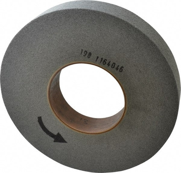 Norton - 12" Diam, 2" Face Width, 5" Center Hole, Fine Grade, Silicon Carbide Deburring Wheel - Convolute, Hard Density 7 Grade, 2,500 RPM - Exact Tooling