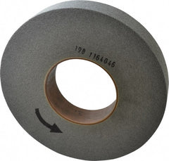 Norton - 12" Diam, 2" Face Width, 5" Center Hole, Fine Grade, Silicon Carbide Deburring Wheel - Convolute, Hard Density 7 Grade, 2,500 RPM - Exact Tooling