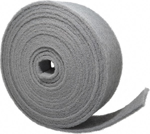 Norton - 30' Long x 4" Wide Nonwoven Roll - Very Fine Grade, Gray, Silicon Carbide - Exact Tooling
