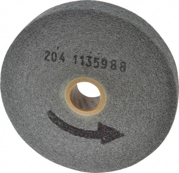 Norton - 6" Diam, 1" Face Width, 1" Center Hole, Very Fine Grade, Silicon Carbide Deburring Wheel - Convolute, Medium Density 6 Grade, 4,500 RPM - Exact Tooling