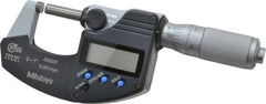 Mitutoyo - 0mm to 1" Carbide IP65 Electronic Outside Micrometer - Exact Tooling