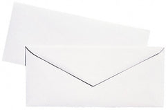 UNIVERSAL - 8-7/8" Long x 3-7/8" Wide Gummed Flap Plain White Envelope with Window - 24 Lb Paper Weight - Exact Tooling