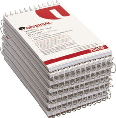 UNIVERSAL - 50 Sheet, 5 x 3", Glue Top Ruled Writing Pad - White - Exact Tooling