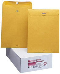 UNIVERSAL - 13" Long x 10" Wide Clasp with Gummed Flap Kraft Envelope - 32 Lb Paper Weight - Exact Tooling