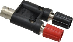 Pomona - Black Electrical Test Equipment Adapter - Use with Female BNC to Stackable Binding Posts - Exact Tooling
