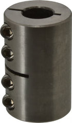 Climax Metal Products - 1/2" Inside x 1-1/8" Outside Diam, One Piece Split Clamping Collar - 1-3/4" Long - Exact Tooling