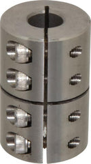 Climax Metal Products - 5/8" Inside x 1-5/16" Outside Diam, One Piece Split Clamping Collar - 2" Long - Exact Tooling