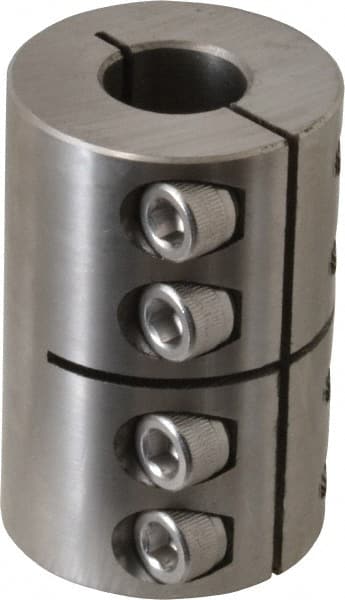 Climax Metal Products - 3/4" Inside x 1-1/2" Outside Diam, One Piece Split Clamping Collar - 2-1/4" Long - Exact Tooling