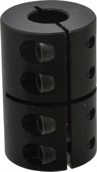 Climax Metal Products - 12mm Inside x 29mm Outside Diam, Metric One Piece Clamping Rigid Coupling - 45mm Long - Exact Tooling