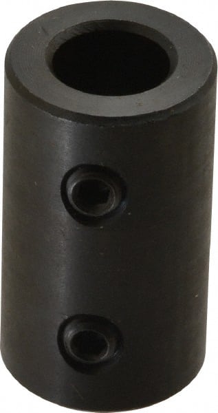 Climax Metal Products - 12mm Inside x 22mm Outside Diam, Metric Set Screw Rigid Coupling without Keyway - 38mm Long - Exact Tooling