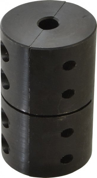 Climax Metal Products - 1/2" Inside x 2" Outside Diam, Machinable Rigid Coupling - No Keyway - 3" Long - Exact Tooling