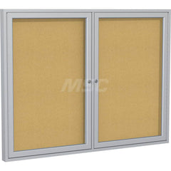 Ghent - Cork Bulletin Boards; Style: Enclosed Cork Bulletin Board ; Color: Natural ; Material: Cork ; Width (Inch): 60 ; Height (Inch): 36 - Exact Tooling