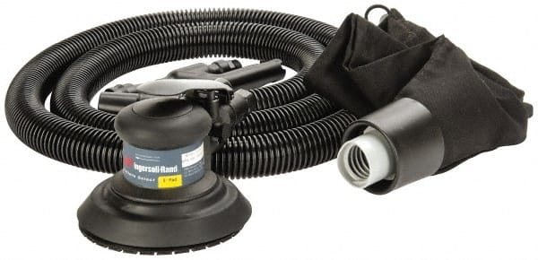 Ingersoll-Rand - 12,000 OPM, 15.8 CFM Air Consumption, Palm Air Orbital Sander - Round Pad, 1/4 NPT Inlet - Exact Tooling